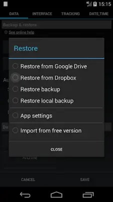 DynamicG Dropbox Plugin android App screenshot 1